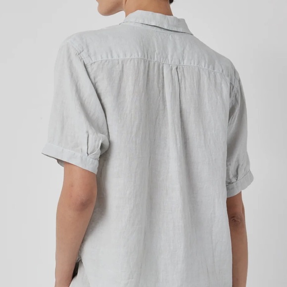 Velvet by Graham & Spencer - off-white short sleeve button-down - Picture 2 of 7